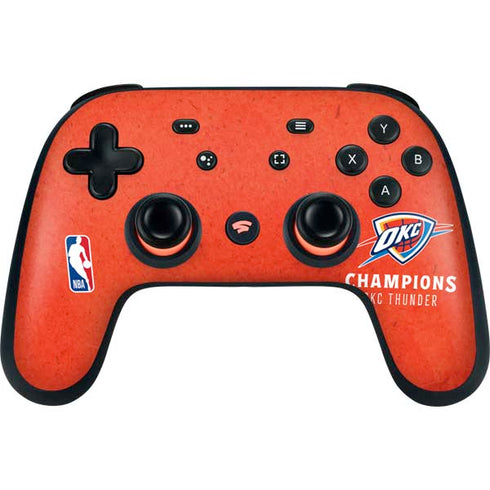 2025 NBA Champions Oklahoma City Thunder Google Stadia Controller Skin